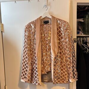 ASOS Rose Gold Sequin Blazer